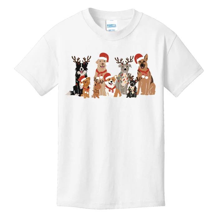 Christmas Dogs Merry Dogmas Kids T-Shirt