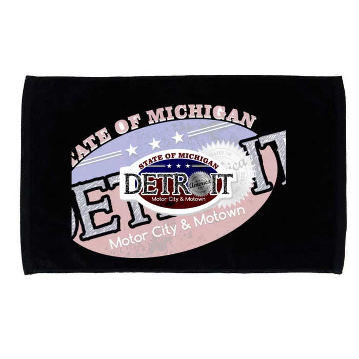 Cool Detroit Motor City Motown Logo Microfiber Hand Towel