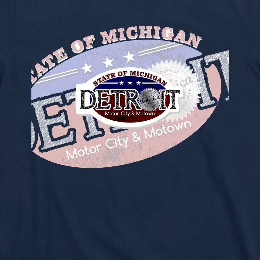 Cool Detroit Motor City Motown Logo T-Shirt