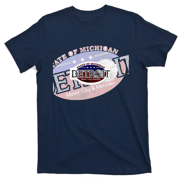 Cool Detroit Motor City Motown Logo T-Shirt