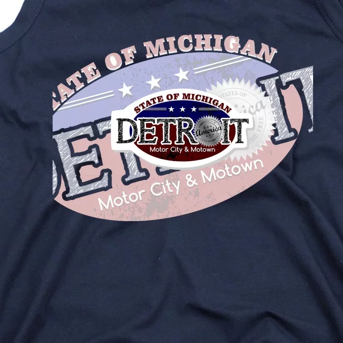 Cool Detroit Motor City Motown Logo Tank Top