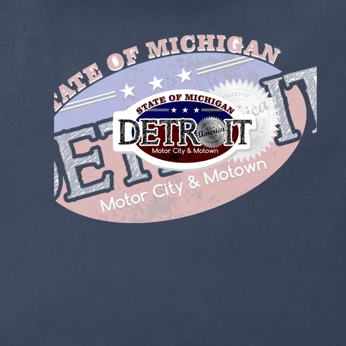 Cool Detroit Motor City Motown Logo Zip Tote Bag