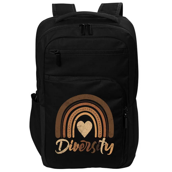 Celebrate Diversity Melanin Rainbow Bhm Blm Afro Cute Gift Impact Tech Backpack