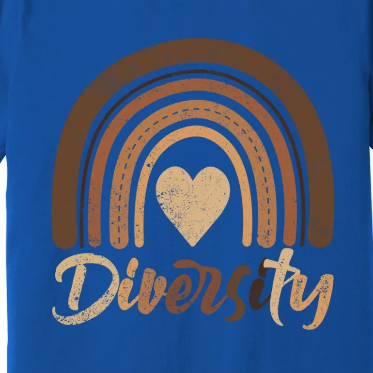 Celebrate Diversity Melanin Rainbow Bhm Blm Afro Cute Gift Premium T-Shirt