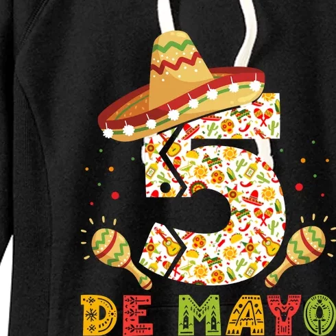 Cinco De Mayo Celebration Graphic Women's Fleece Hoodie