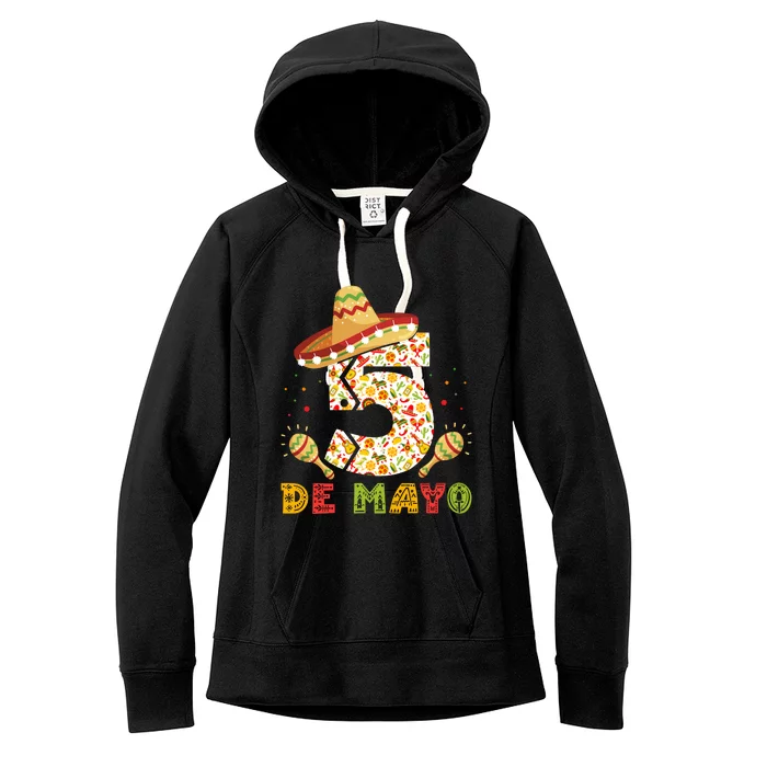 Cinco De Mayo Celebration Graphic Women's Fleece Hoodie