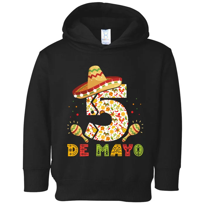 Cinco De Mayo Celebration Graphic Toddler Hoodie