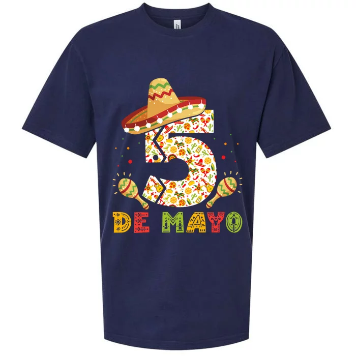 Cinco De Mayo Celebration Graphic Sueded Cloud Jersey T-Shirt