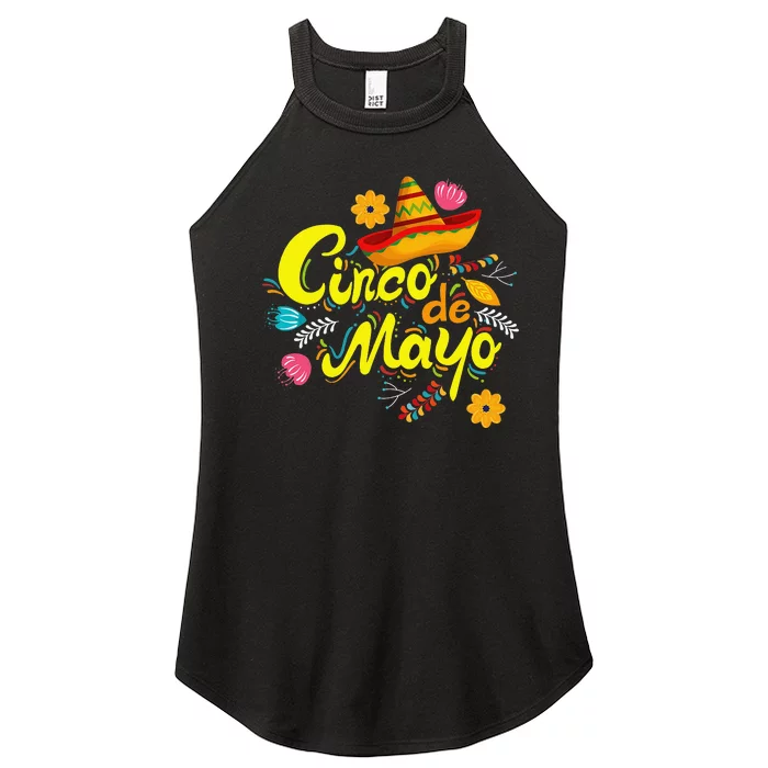 Cinco De Mayo Fiesta Surprise Women’s Perfect Tri Rocker Tank