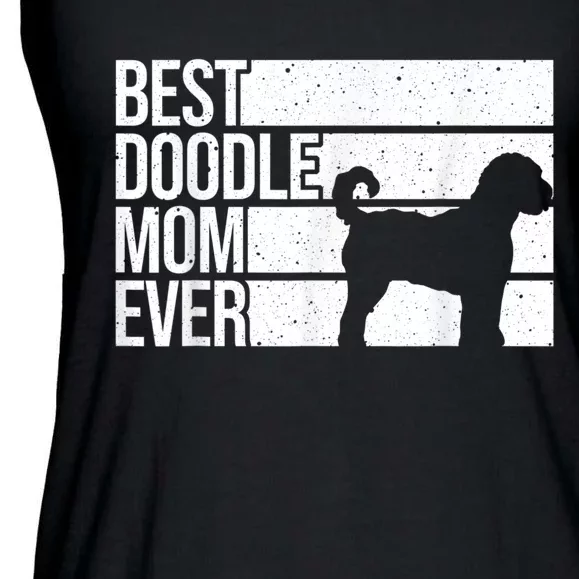 Cool Doodle Mom Art Women Aussiedoodle Goldendoodle Dog Ladies Essential Flowy Tank