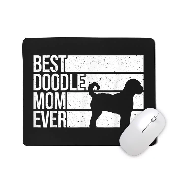 Cool Doodle Mom Art Women Aussiedoodle Goldendoodle Dog Mousepad