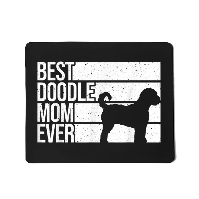 Cool Doodle Mom Art Women Aussiedoodle Goldendoodle Dog Mousepad