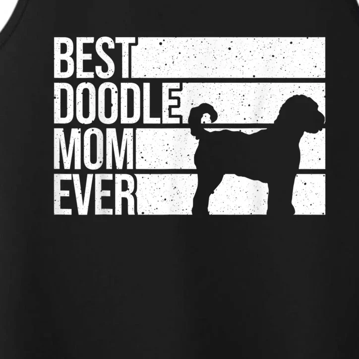 Cool Doodle Mom Art Women Aussiedoodle Goldendoodle Dog Performance Tank