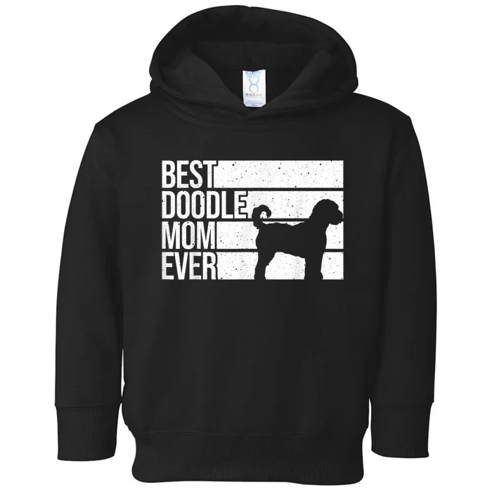 Cool Doodle Mom Art Women Aussiedoodle Goldendoodle Dog Toddler Hoodie