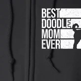 Cool Doodle Mom Art Women Aussiedoodle Goldendoodle Dog Full Zip Hoodie