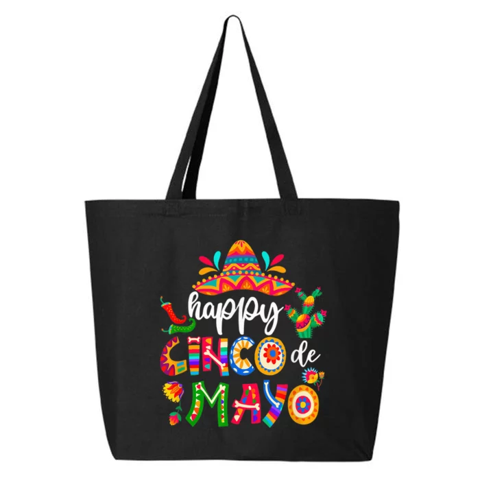 Cinco De Mayo Shirt Mexican Fiesta 5 De Mayo Festival Gifts 25L Jumbo Tote