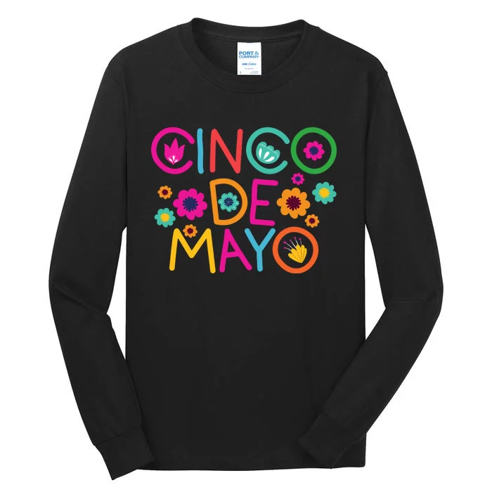 Cinco De Mayo Colorful Celebration Tall Long Sleeve T-Shirt