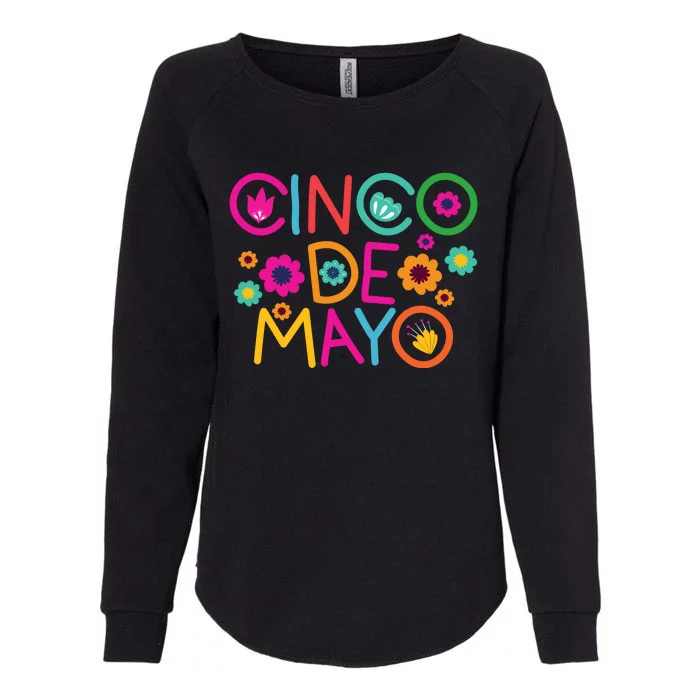 Cinco De Mayo Colorful Celebration Womens California Wash Sweatshirt