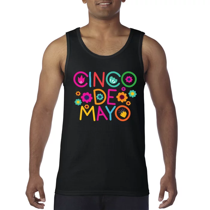 Cinco De Mayo Colorful Celebration Tank Top