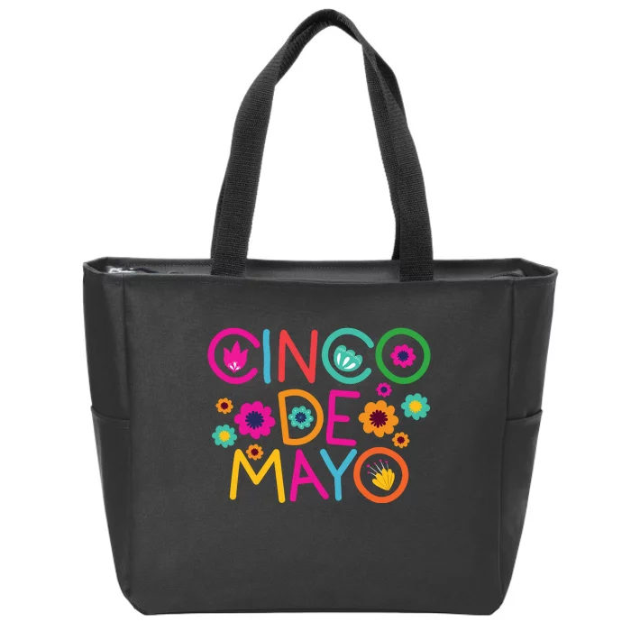 Cinco De Mayo Colorful Celebration Zip Tote Bag