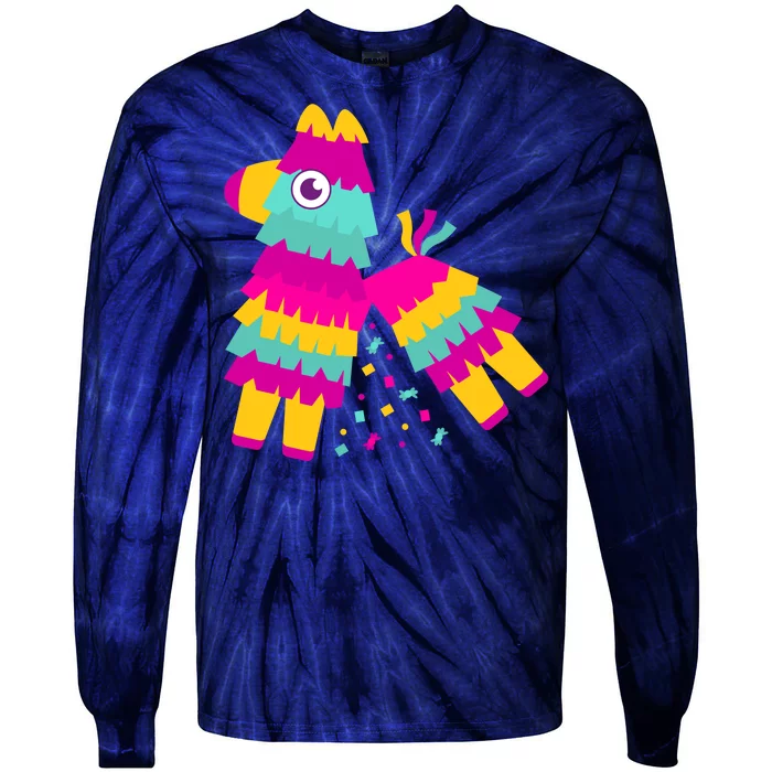 Cinco De Mayo Colorful Pinata Tie-Dye Long Sleeve Shirt