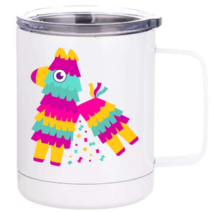 Cinco De Mayo Colorful Pinata Front & Back 12oz Stainless Steel Tumbler Cup