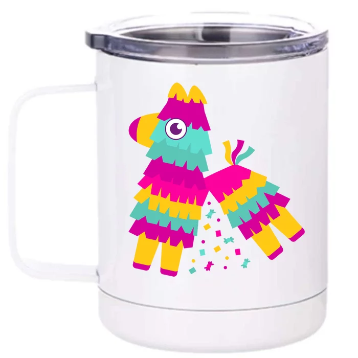 Cinco De Mayo Colorful Pinata Front & Back 12oz Stainless Steel Tumbler Cup