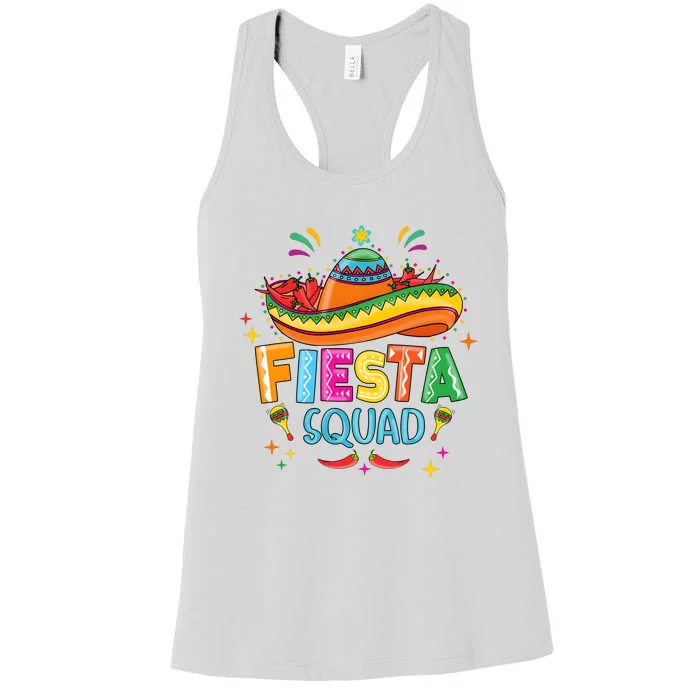 Cinco De Mayo Fiesta Squad Women's Racerback Tank