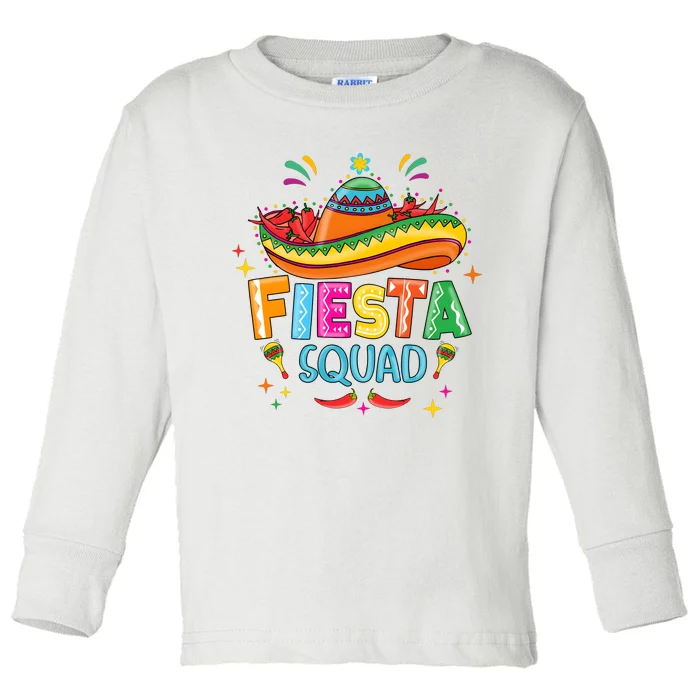 Cinco De Mayo Fiesta Squad Toddler Long Sleeve Shirt