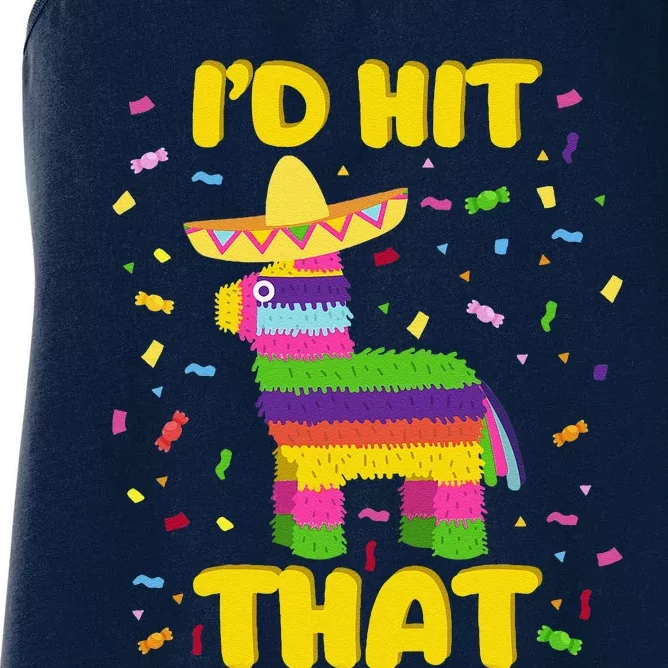 Cinco De Mayo Party ID Hit That Pinatas Women's Racerback Tank