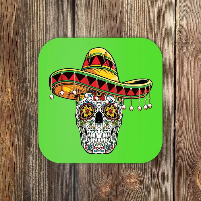 Cinco De Mayo Fiesta Skull Coaster