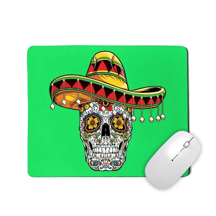 Cinco De Mayo Fiesta Skull Mousepad