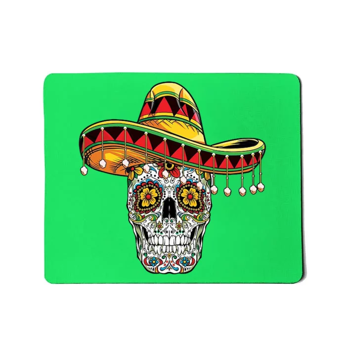 Cinco De Mayo Fiesta Skull Mousepad