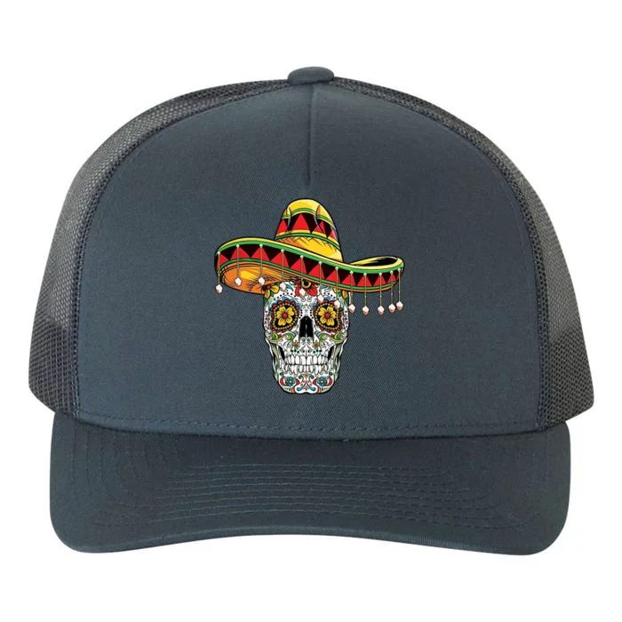 Cinco De Mayo Fiesta Skull Yupoong Adult 5-Panel Trucker Hat