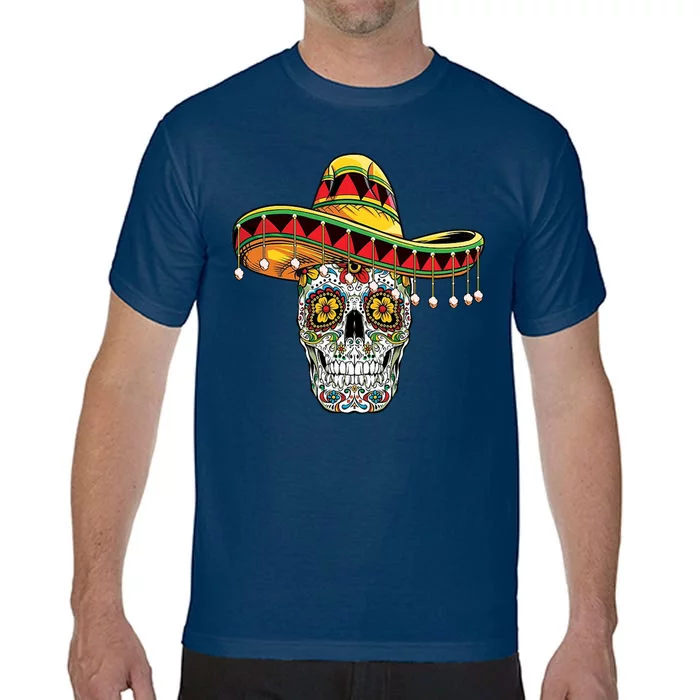 Cinco De Mayo Fiesta Skull Comfort Colors T-Shirt