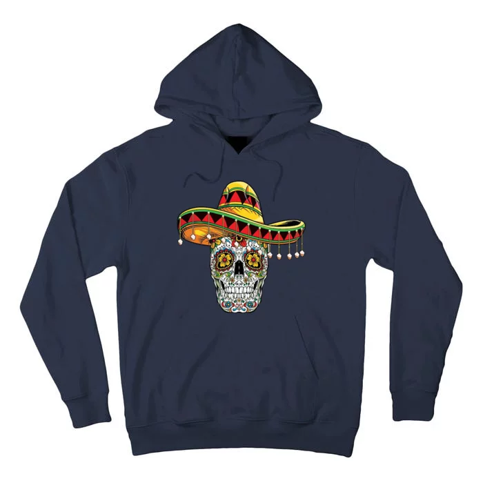 Cinco De Mayo Fiesta Skull Tall Hoodie