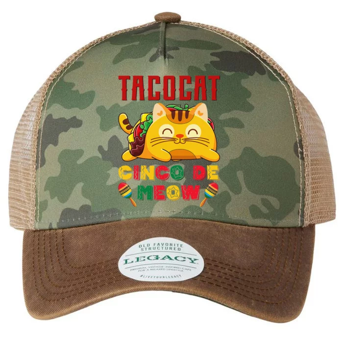 Cinco De Meow Taco Cat Mexican Cat Lovers Legacy Tie Dye Trucker Hat