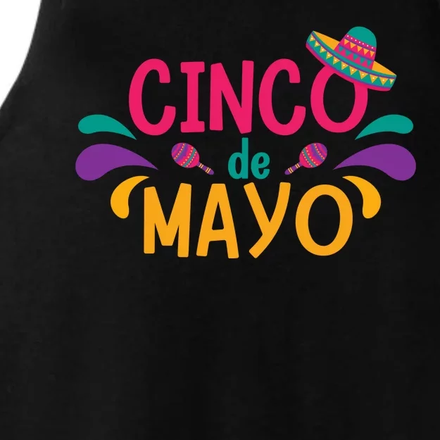 Cinco De Mayo Fiesta Mexican Party Ladies Tri-Blend Wicking Tank