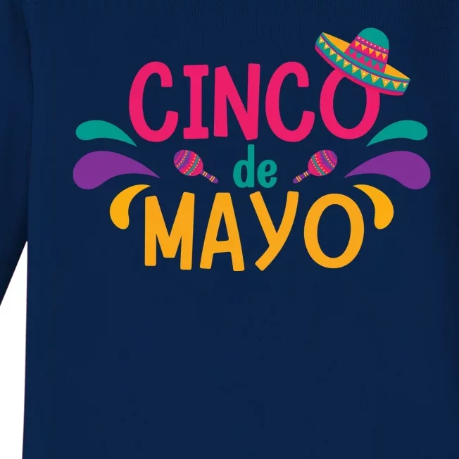 Cinco De Mayo Fiesta Mexican Party Baby Long Sleeve Bodysuit