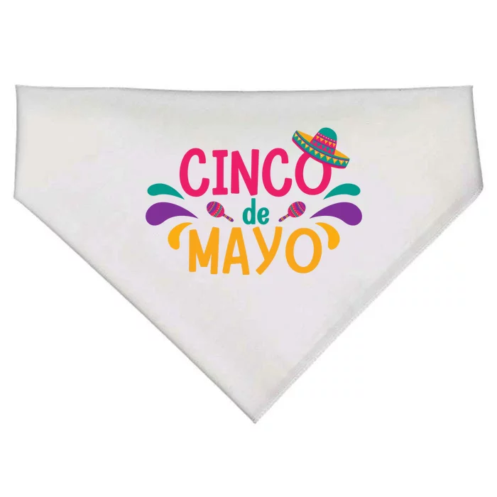 Cinco De Mayo Fiesta Mexican Party USA-Made Doggie Bandana