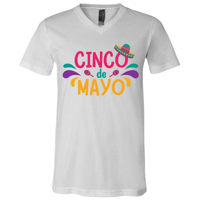 Cinco De Mayo Fiesta Mexican Party V-Neck T-Shirt