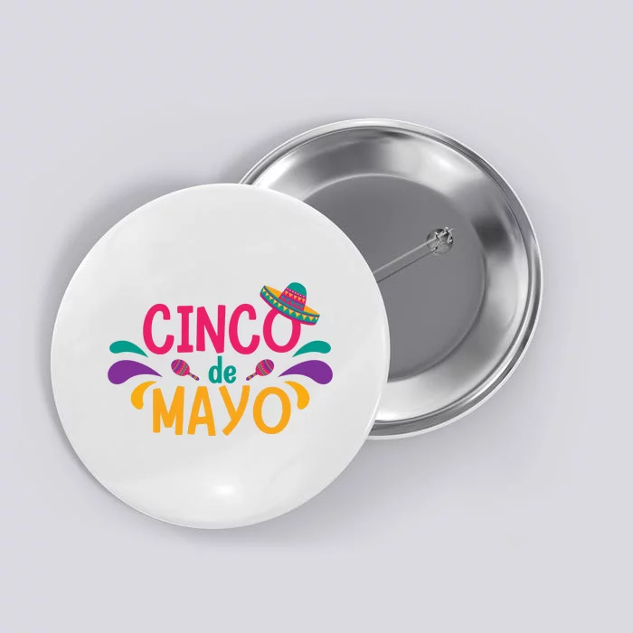 Cinco De Mayo Fiesta Mexican Party Button