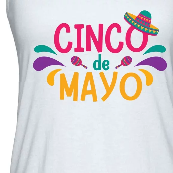 Cinco De Mayo Fiesta Mexican Party Ladies Essential Flowy Tank