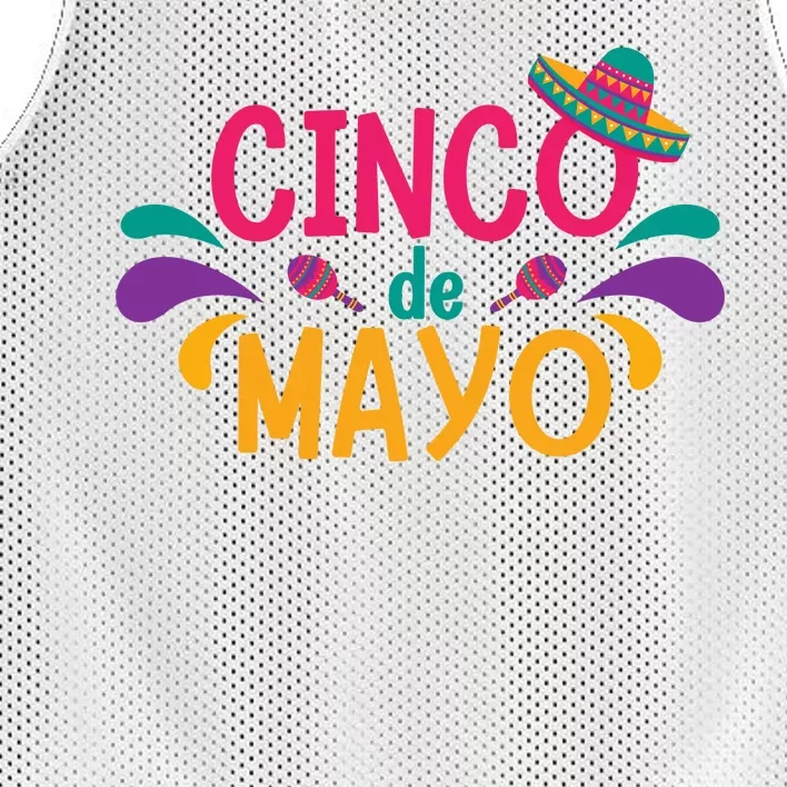 Cinco De Mayo Fiesta Mexican Party Mesh Reversible Basketball Jersey Tank