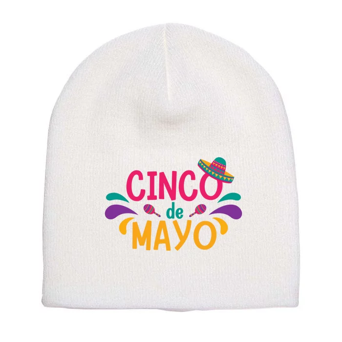 Cinco De Mayo Fiesta Mexican Party Short Acrylic Beanie