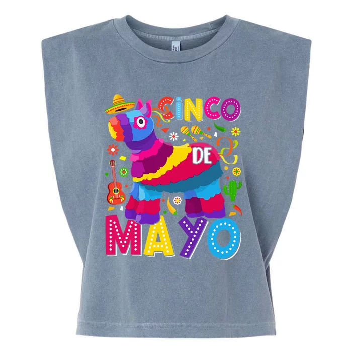 Cinco De Mayo Mexican Fiesta 5 De Mayo Garment-Dyed Women's Muscle Tee