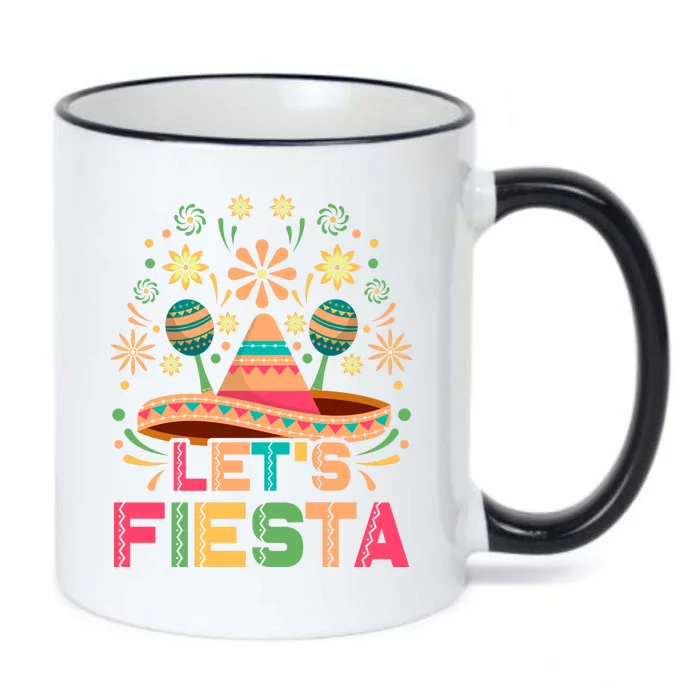 Cinco De Mayo Let's Fiesta Black Color Changing Mug