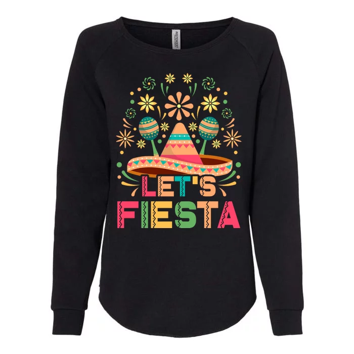 Cinco De Mayo Let's Fiesta Womens California Wash Sweatshirt