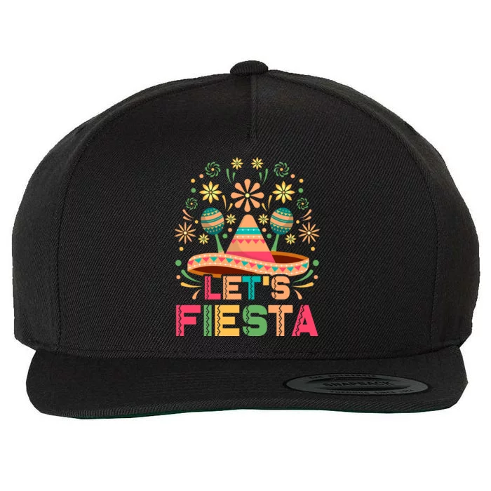 Cinco De Mayo Let's Fiesta Wool Snapback Cap