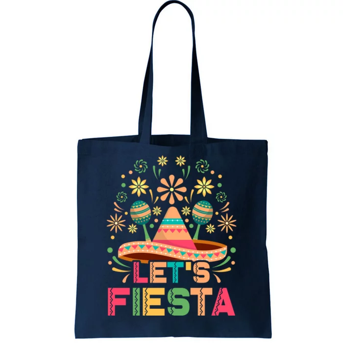 Cinco De Mayo Let's Fiesta Tote Bag